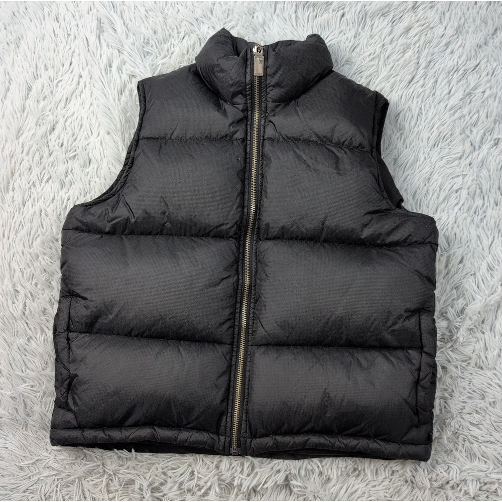 Vintage Polo Ralph Lauren Vest Womens S Black Puffer Down Feathers Pockets